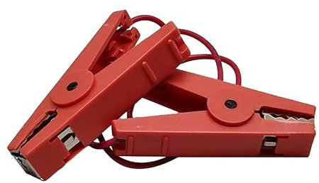 Doblit Electric Fence Connector Lead 60cm – Fence to Fence Cable for Connecting Fence Lines – Crocodile Clip Electric Fencing Accessory with Stainless Steel Teeth – Multi-Line Connection