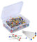 MINTHE™ Sewing Pins - 100 Pack, Coloured Heads, Dressmaking & Quilting Pins