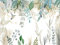 Wesmilewallpaper Papier Peint Panoramique 3D Plantes Tropicales Feuilles Fond De Fleurs Et D'Oiseaux Tapisserie Murales Papiers Peints Intissé Poster Mural 350X245Cm