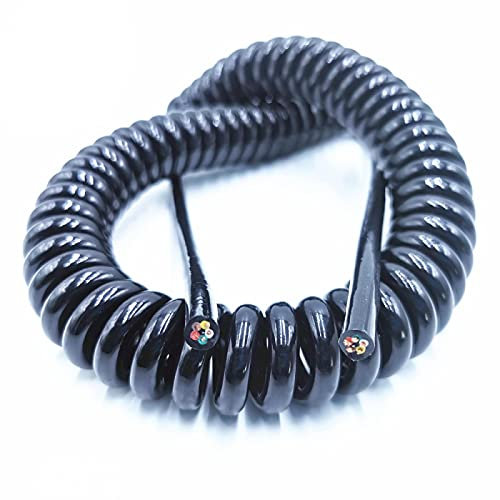 KEPOHK Federspiraldraht und -kabel 8-adrig 9-adrig 10-adrig 14- adrig 22AWG Dehnung 1 Meter 14- adrig