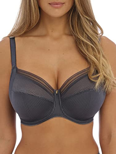 Fantasie Women's Fusion Bügel mit Vollständiger Abdeckung, Seitlicher Stütz-bh Full Coverage Bra, Opaque, Slate, 38DD