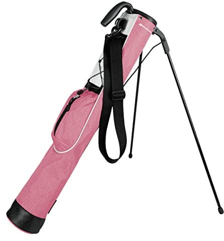 Orlimar Pitch 'n Putt Leichte Golftasche mit Ständer, für Damen und Herren, kariert, Rosé (Poly Blush Pink)