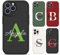 Bitrue Custom Name Phone Case for iPhone 16e 16 15 14 13 12 11 Pro Max Mini XR Xs X 6 7 8 Plus,Customize Personalized Text Soft TPU+Artificial Leather Material Black