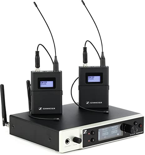 Sennheiser EW-DX MKE 2 Set Dual Lavalier Microphone System - Q1-9 Band