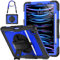 SEYMCY Funda para iPad Pro de 12.9 pulgadas 2022/2021/2020/2018 (Pro 6ª/5ª/4ª/3ª), cuerpo completo a prueba de golpes con protector de pantalla, correa de mano giratoria de 360° y soporte, correa de