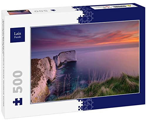 Lais Puzzle Sunrise at Old Harry's Rocks, Studland, Dorset, United Kingdom 500 pieces