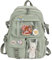 TIAASTAP Kawaii Rucksack für Teenager Mädchen, Aesthetic School Bag Cute Backpack Wasserdicht Schulrucksack Mädchen Schultasche 3 5 Klasse Schulranzen Kinderrucksack mit Kawaii-Anhänger