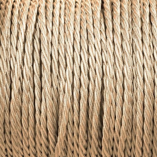 5 Meter Vintage 3 Core Twisted Electric Cable Fabric Covered Wire Italian Braided 0.75 mm Electrical Cable Flexible Wire for Lighting Other Appliances