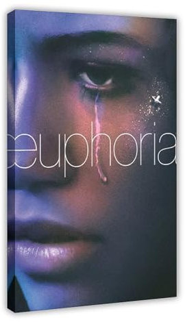 ZOLULA The Euphoria Filmposter auf Leinwand, Poster, Wandkunst, Dekor, Bild, Gemälde für Wohnzimmer, Schlafzimmer, Dekoration, Rahmenstil, 60 x 90 cm