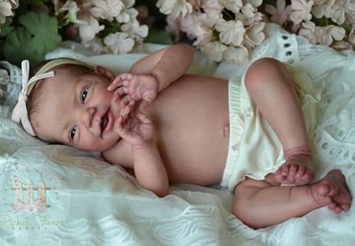 ICradle Reborn Baby Dolls 20Inch Full Body Vinyl Reborn Baby Doll Girl Lifelike Real Baby for Kids Gift
