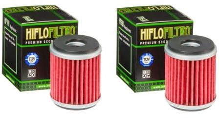DB PARTS Set di 2 filtri olio compatibili con Yamaha 125 YP R X-Max (XMax) (SE681) 2016