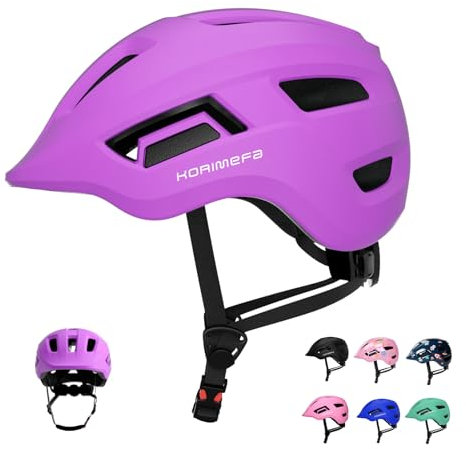 KORIMEFA Kleinkind Fahrradhelm Multi-Sport Verstellbar für Kinder Jungen Mädchen 2-8 Jahre - Leicht, Radfahren, Roller, Skateboard (Lila, S)