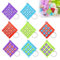 WAVATA Lot de 8 porte-clés Tic Tac Toe - Mini porte-clés Tic Tac Toe - Décoration de jeu - Pour mini sac à dos d'anniversaire garçon et fille (rouge, bleu, jaune, violet)