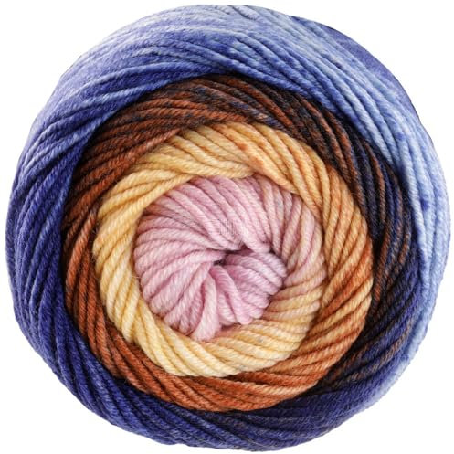 LANA GROSSA Cool Wool Big Color| Extrafeine Merinowolle waschmaschinenfest und filzfrei | Handstrickgarn aus 100% Schurwolle (Merino) | 50g Wolle zum Stricken & Häkeln | 120m Garn FB 4035