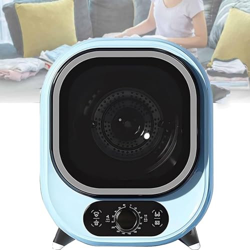 Tumble Dryer,Mini Vented Tumble Dryer, Portable Table Top Dryer, Freestanding Condenser Tumble Dryer, Portable Electric Cloth Dryer, 0.8kg Load Capacity,D-220V