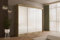 ALTDECOR Kleiderschrank mit Lacobel-Schiebetüren, kugelgelagerte Führungsschienen und Aluminium-Leisten - PEKA - 250 cm Eiche Craft/Weiß