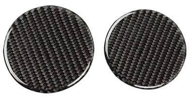 Kohlefaser Aufkleber Für Ford Für Mustang GT 2015-2021 Auto Zubehör Carbon Fiber Innen Auto Wasser Tasse Slot Dichtung Trim Abdeckung Aufkleber Aufkleber Dekor Dekorativ Zubehör Geschenk(Black)