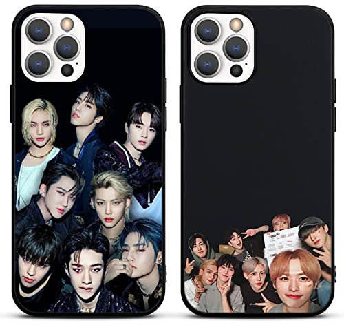 nurkorki [2 Stück Stray Kids Handyhülle für Xiaomi Redmi Note 13 5G Hülle 6.67, Kpop Start für Mädchen Frauen Silikon TPU Stoßfest Case Design Muster Schutzhülle für Skz Fans