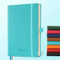 IN-LUXPRO Kalender 2025 2026 Wochenplaner,18-Monate Buchkalender (Jul.2025-Dez.2026) Monatskalender mit Ausgaben & Notizseiten A5(21.9 x 16.4 cm),mit Vegan-Leder & Notizseiten,Hellblau.