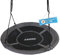 ZERRO Balançoire Nid d'Oiseau pour Exterieur & Intérieur Enfants & Adultes Max.150KG, Ø 120CM Hauteur Réglable,Gris