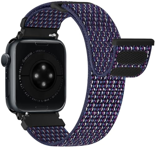 Bcuckood Nylon Sport Armband kompatibel mit Apple Watch 38mm 40mm 41mm 42mm 44mm 45mm 46mm 49mm für Damen Herren, Sport Solo Loop Armband für iWatch Serie 11 10 9 8 7 6 5 4 3 2 1 Ultra SE