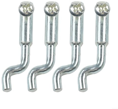 Donkivvy 4Pcs Z Type Cable End Connectors, Metal Z Style Cable End Lawn Mower Cable Connector Fits for 2mm Garden Cables