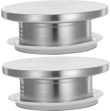 Ipetboom 2pcs Stainless Steel Jug Lid Filter Hole, Household Pitcher Cover for Cold Water, Tea, Juice Dust-Proof, Replaceable Kitchen Jug Accessories