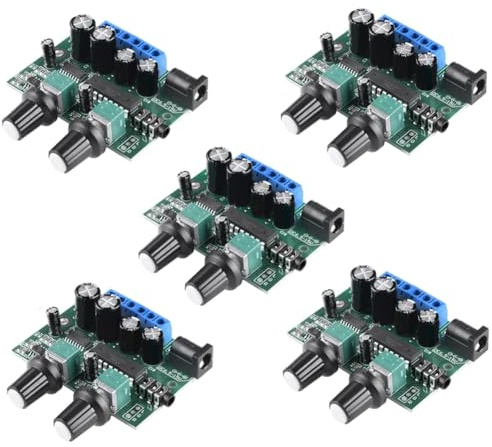 Osmond 5pz Scheda Audio Amplificatore Subwoofer 2.1 da 6Wx2+25W Mini Amplificatore Basso HiFi YD1517P per Altoparlanti Subwoofer da 4-6 da 40W Fai-da-Te