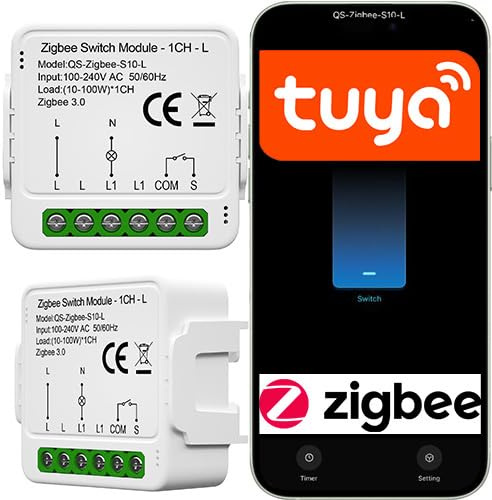 Mini controlador ZigBee sin N Tuya Smart Life