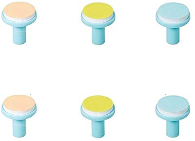 Replacement Pads for Electric Baby Nail Trimmer - Jaybva 6PCS Replacement Grinding Heads Polish Disc for Standard Nail File Clippers and Cutter Kit Blue