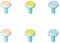 Replacement Pads for Electric Baby Nail Trimmer - Jaybva 6PCS Replacement Grinding Heads Polish Disc for Standard Nail File Clippers and Cutter Kit Blue