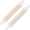 BAOMING Ampoule LED R7S 118mm, 10W 1200LM,équivalent 100W J118 Lampes Halogènes,Blanc Chaud 2700K, R7s LED 118mm, Ra85,Éclairage à Faisceau 360 °,AC220-240V, Non-Dimmable, Lot de 2