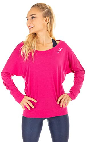 WINSHAPE Damen Ultra Leichtes Modal-longsleeve Mcs002 Longsleeve, Deep-pink, M EU