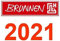 BRUNNEN 1077460061 Tischkalender/Querterminbuch Modell 774, 2 Seiten = 1 Woche, 326 x 102 mm, Balacron-Einband bedruckt schwarz, Kalendarium 2021, Wire-O-Bindung