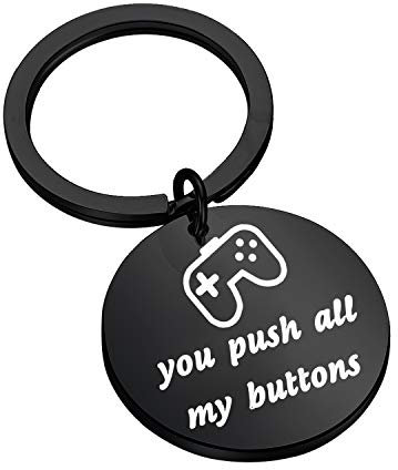 MYSOMY Porte-clés de jeu pour manette de Xbox - Cadeau pour petit ami, 3.0, Acier inoxydable