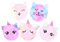 Lot de 5 mini porte-monnaie en peluche avec pendentif en forme d'animal de dessin animé, licorne, chat, clés, sac pour filles, cadeaux d'anniversaire, cadeaux de fête
