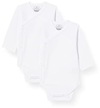 Schnizler Unisex Baby Wickel-Body 1/1-Arm 2er Pack 809500, 1 - Weiß, 50