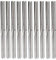 Bestgle 10pcs 1/8 Shank Long Straight Bit Flush Trim Slot Cutting Bit CNC End Mill Router Bits Set for Woodworking Milling Tool, 2 Flutes, 25mm Cutting Length (3.175 x 25mm)