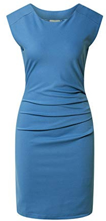 KAFFE Damen Kleid India Damen Kleid Kurzarm Rundhals Cocktailkleid Ärmellos