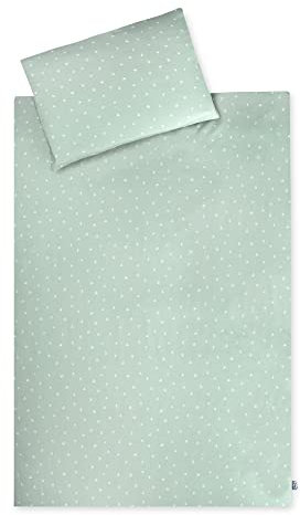 Julius Zöllner Jersey - Kinderbettwäsche 100x135 + 40x60 cm, 2-teiliges Set aus Deckenbezug und Kissenbezug, 100 Prozent Jersey-Baumwolle, mit Reißverschluss, Standard 100 by OEKO-TEX, Stary