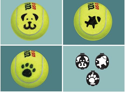 BallTrace Tennisballmarker | Personalisieren Sie Tennisbälle & Padelbälle mit lustigen Emoji & Symbolen | Einzigartiges Tennisgeschenk | Grün Bundle | Animal Nature
