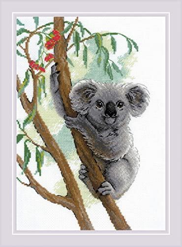 Riolis Kreuzstich Set Süsser Koala, Zählmuster, 21x30cm