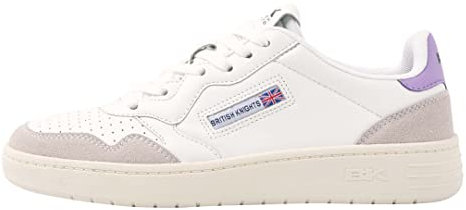 British Knights Noors, Scarpe da Ginnastica Donna, Bianco/Lilla, 37 EU