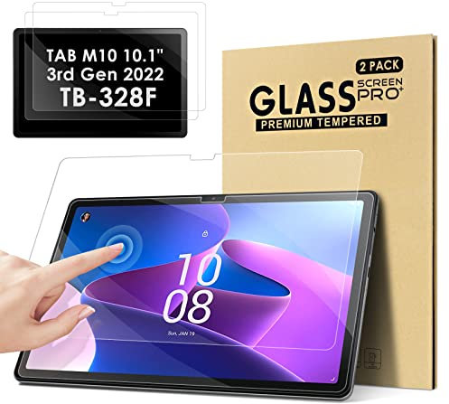 KATUMO [2 Pack Screen Protector compatible with Lenovo Tab M10 3rd Gen 10.1 Inch Screen Protector (TB-328F/ TB-328X) HD Clear Scratch Resistant Tempered Glass Film