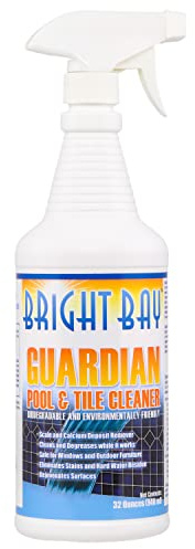 Guardian Pool & Tile Cleaner, 1 Quart – Calcium Scale & Scum Line Remover, Non-Abrasive, Ready-to-Use Spray