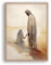 ESSEN Life Jesus heilt die Frau, christliche Bibel, Wandkunst, Jesus-Poster, minimalistisch, Boho, christliche Heimdekoration, perfekte religiöse Wandkunst, Geschenk für Frauen, 20,3 x 25,4 cm,