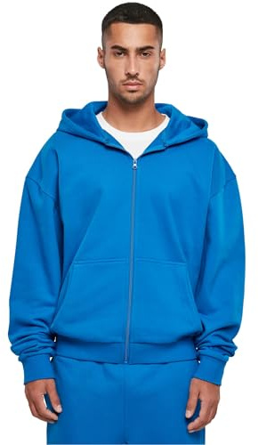 Build Your Brand Herren Jacke Ultra Heavy Zip Hoody Cobalt Blue XL