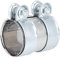 Coupleur De Connecteur De Collier De Tuyau D'échappement De 65 X 90 Mm, Collier De Serrage De Bande D'échappement Turbo En Acier Pour S-eat L-eon