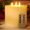 Retisee Extra Large Flameless Candles LED Battery Operated Real Wax 3 Wicks Flickering Pillar Candle with Remote Control Timer for Home Wedding Christmas Party Decoration (Ivory,6'' X 6'')