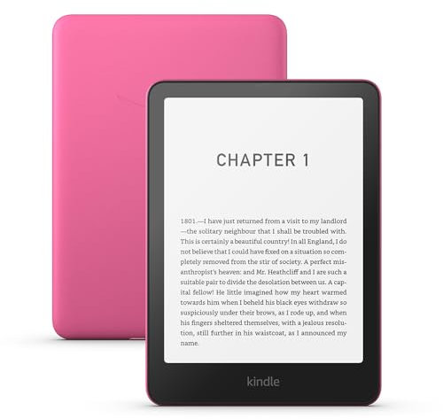 Zertifiziert und generalüberholt Amazon Kindle Paperwhite (16 GB) – Unser schnellster Kindle, mit neuem 7-Zoll-Display und wochenlanger Akkulaufzeit – mit Werbung – rosa